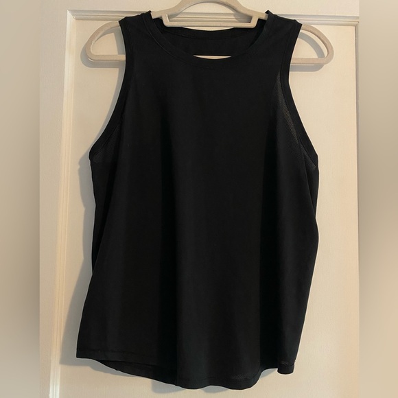 lululemon athletica Women’s Black Sleeveless Mesh Tank Top Size L/XL - Picture 1 of 7